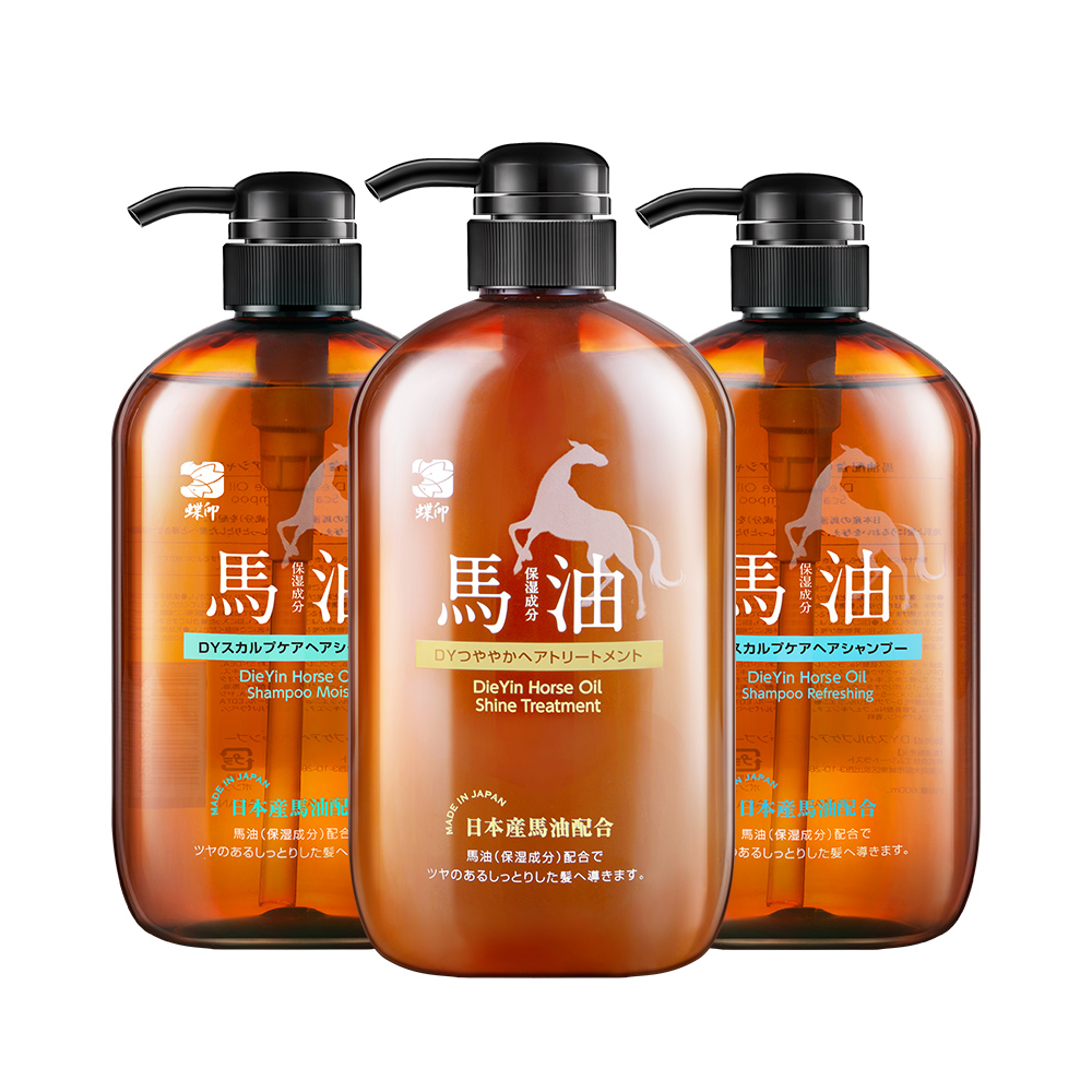 【蝶印】马油洗发水600ml