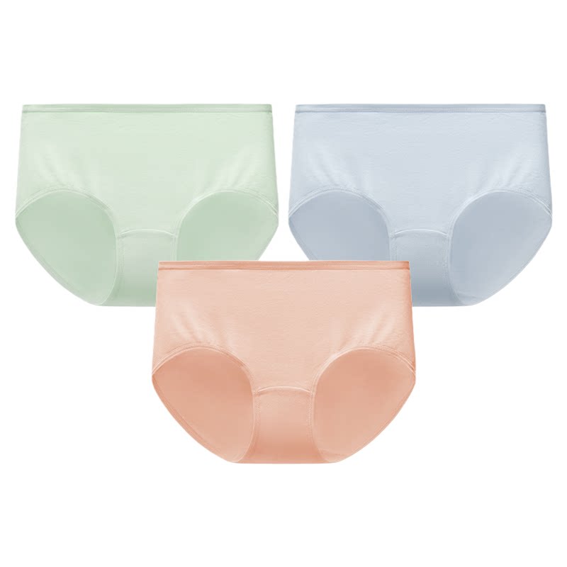 松山棉店新疆棉女士抗菌透气全棉三角裤