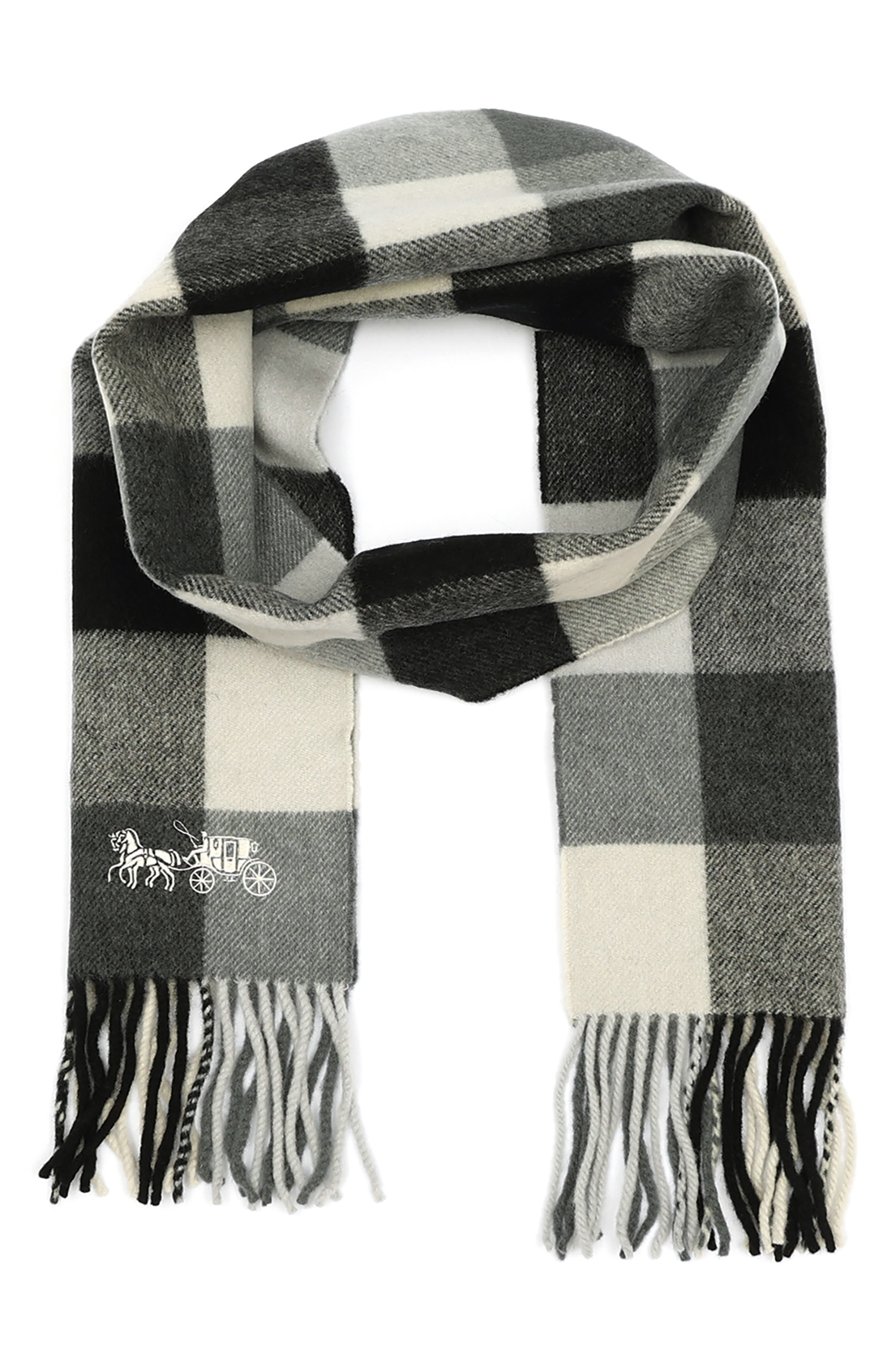 COACH Check 蔻驰围巾 Black Multi