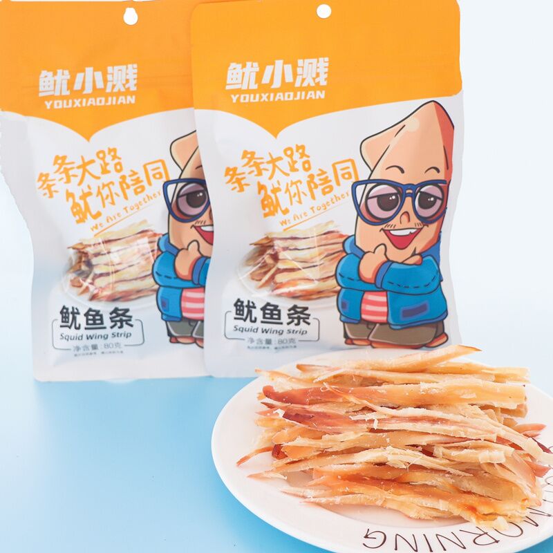 【拍3件】鱿小溅手撕即食鱿鱼条80g*3