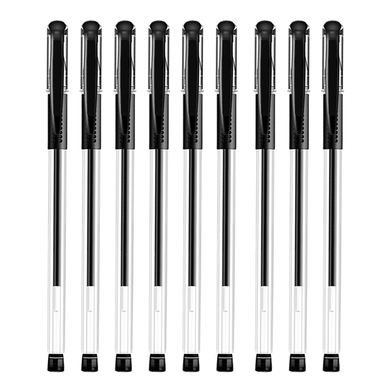 10支黑笔+20支笔芯中性笔考试学生专用笔