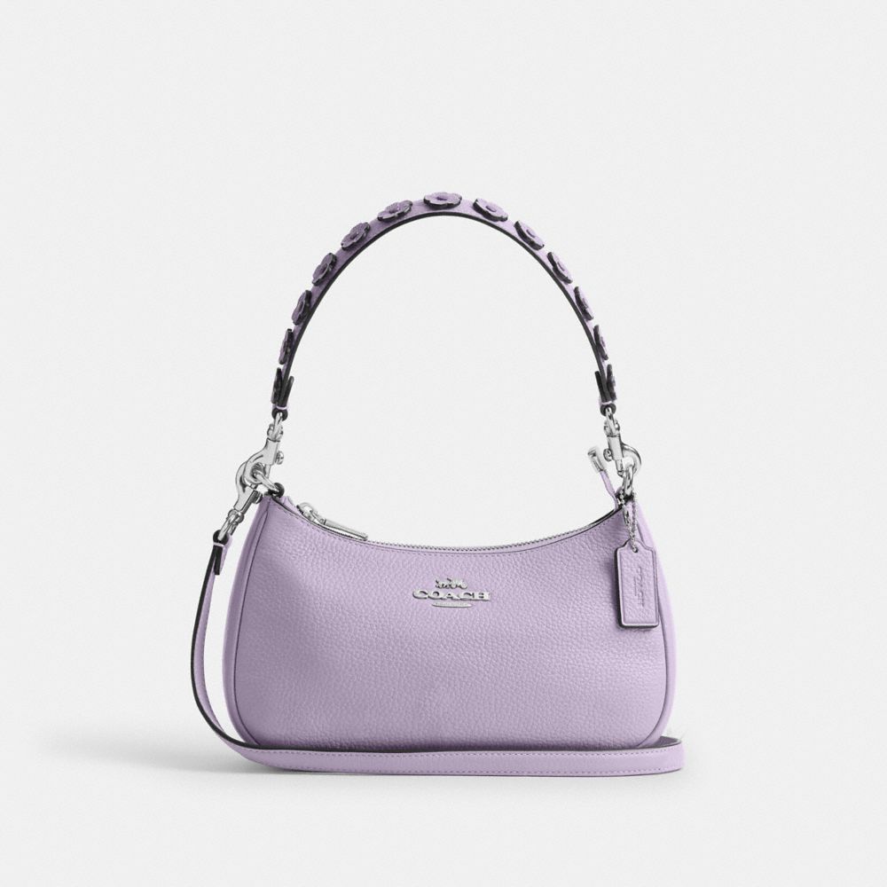 coach teri shoulder bag with floral applique CAL57-SV/LL