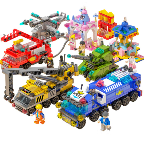 26.9元包邮！衍简 迪士尼城市军事坦克颗粒积木（任选3款）