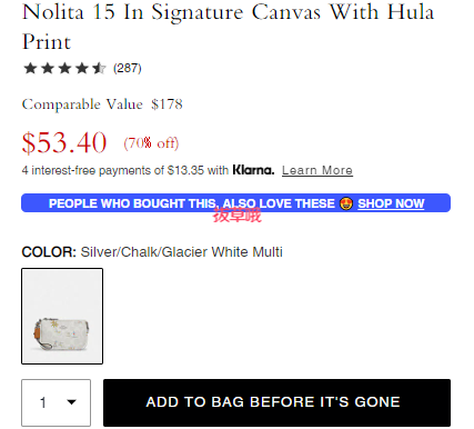 Coach Nolita 15 in Signature Hula 