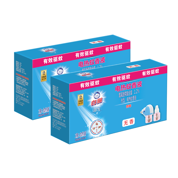 白猫！电热蚊香液4液+2器