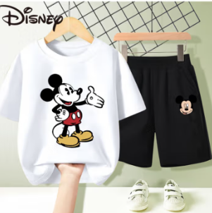折34元/套！迪士尼（Disney）男女童短袖套装2件套