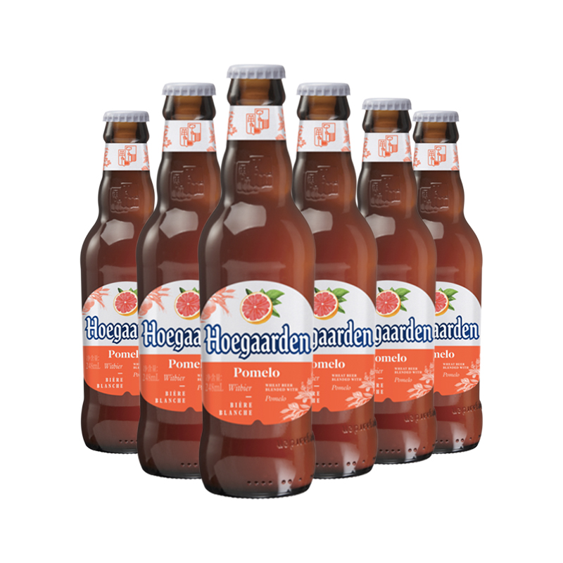 0酒精福佳珊瑚柚啤酒小麦精酿果啤6瓶