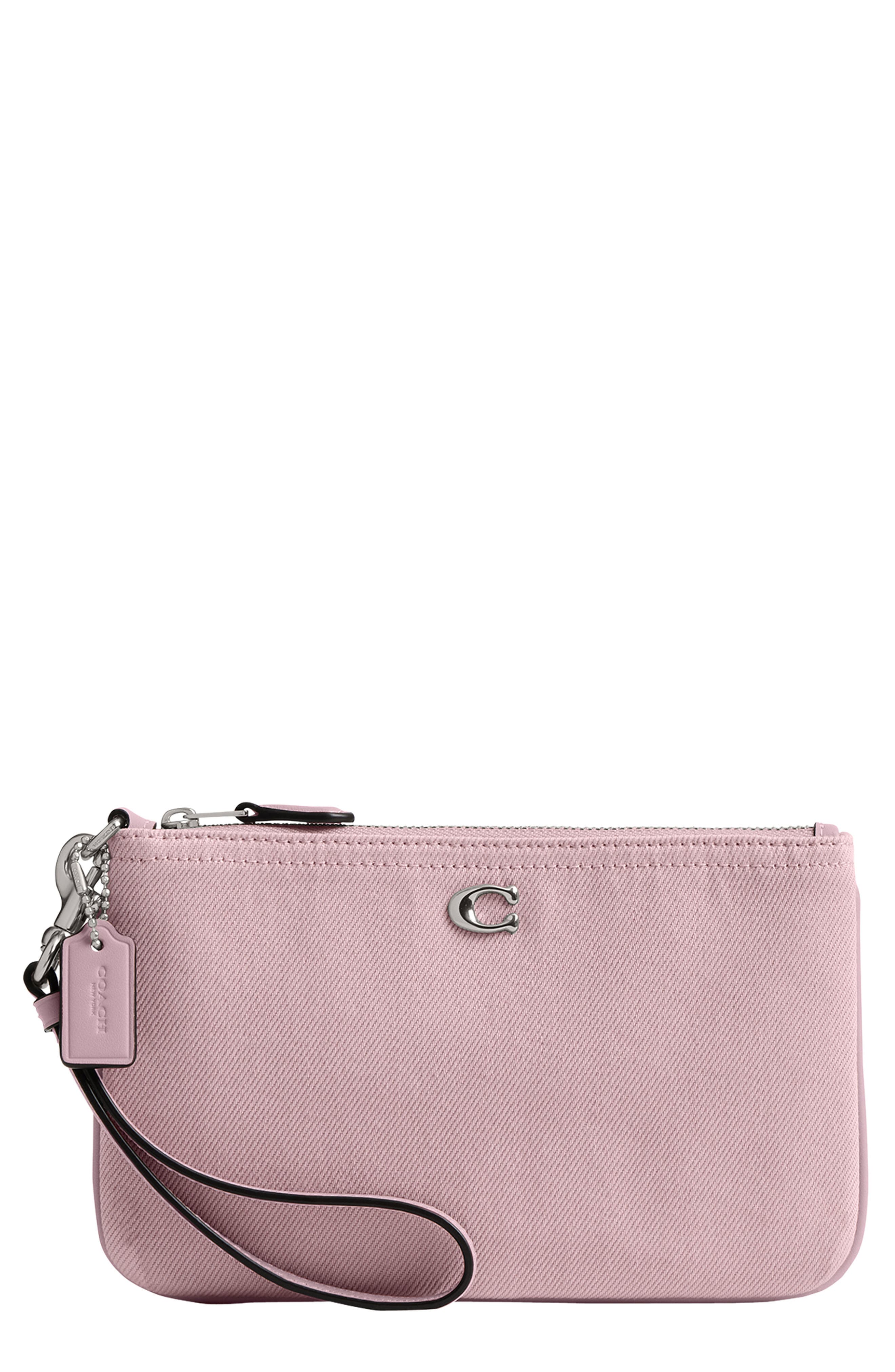 COACH Small Essential Denim Wristlet