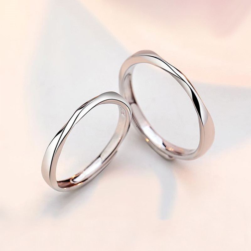 【超值19.9！】莫比乌斯s925情侣戒指1个