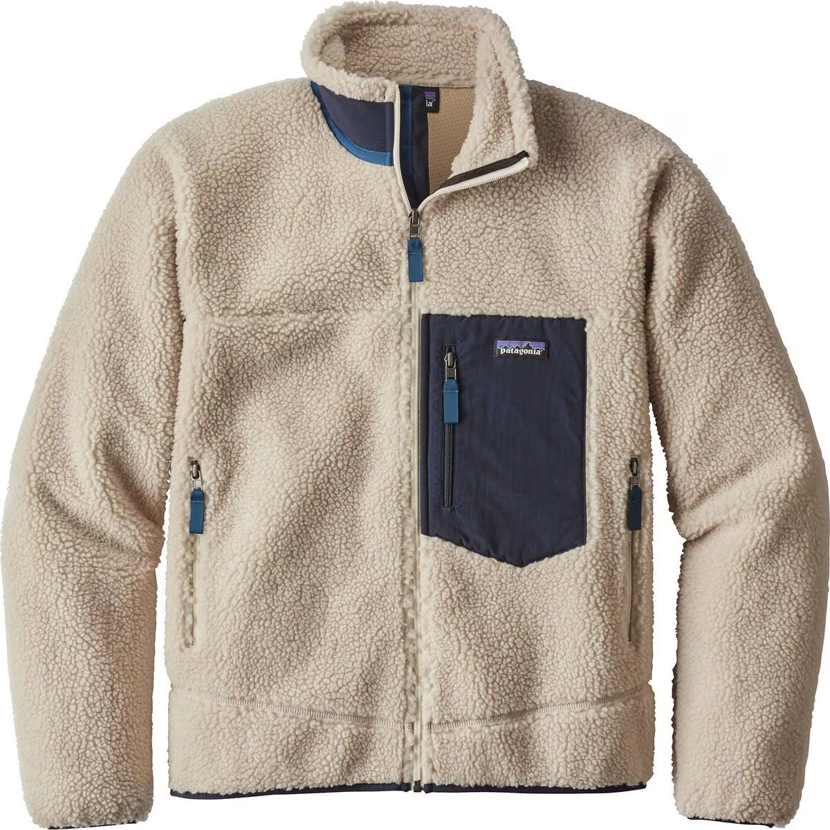 Patagonia Classic Retro-X巴塔哥尼亚男士抓绒Natural色M码