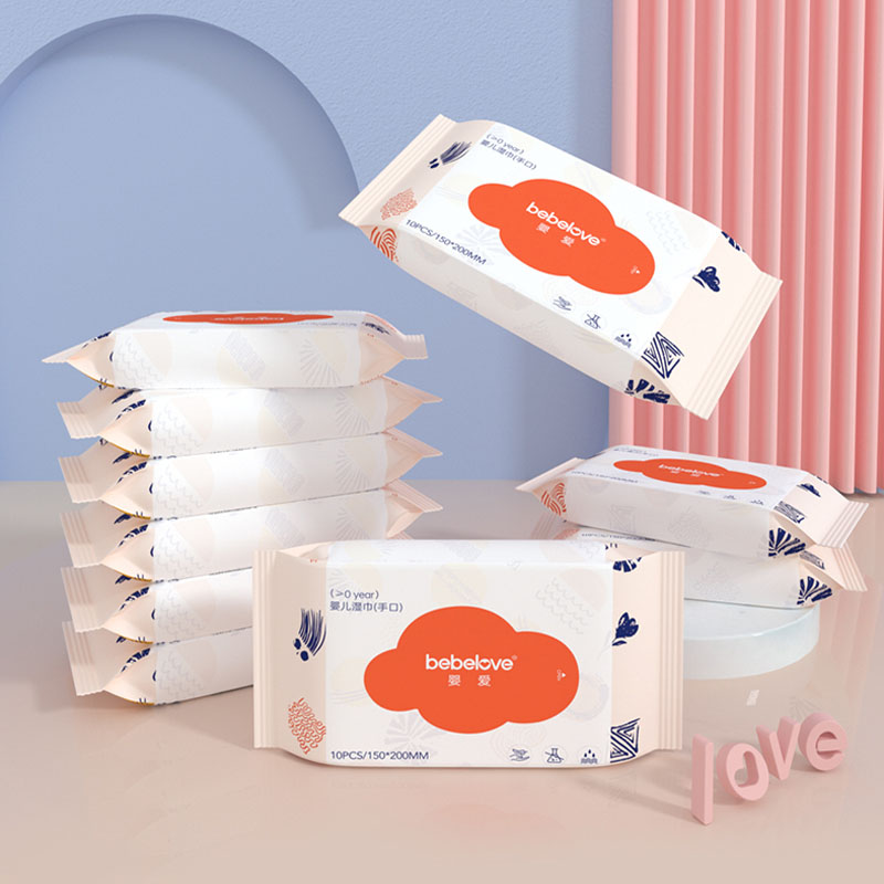 bebelove婴儿手口专用湿纸巾宝宝湿巾小包