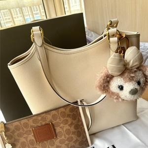 Coach蔻驰Leather day纯色托特包 Coach蔻驰Leather day纯色托特包