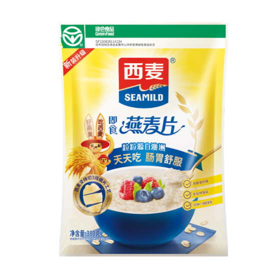 13.9元包邮！西麦原味纯燕麦*3件 共1140g