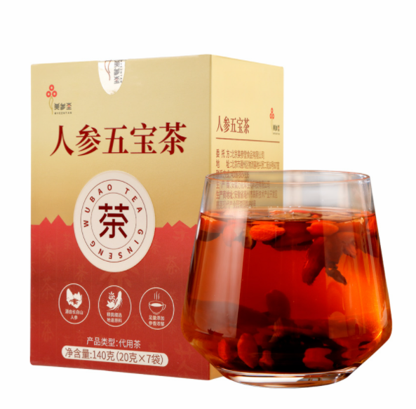 9.9元包邮！美参堂男士养肾五宝茶140g