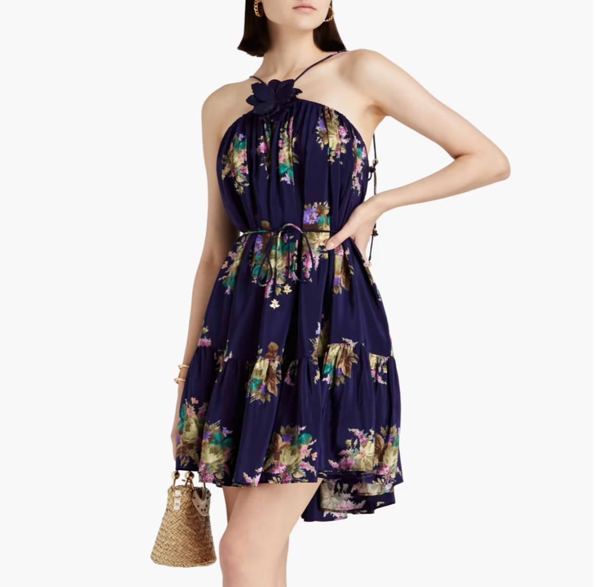 Zimmermann江疏影同款连衣裙折上折