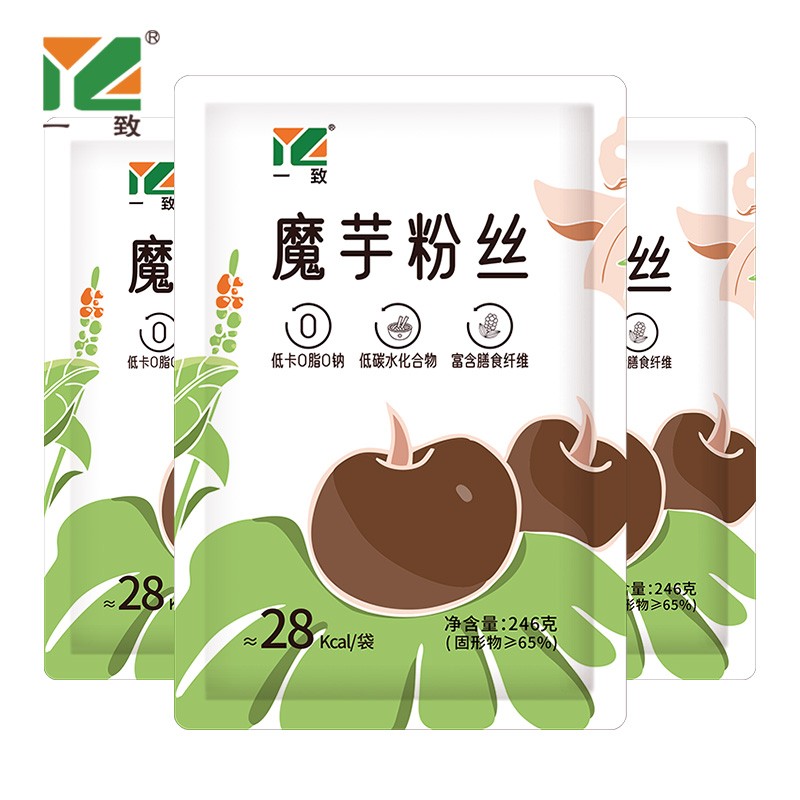 一致魔芋粉丝即食饱腹代餐面7袋送7份调料