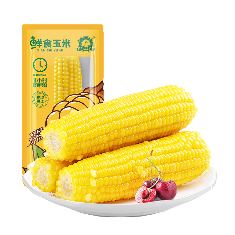 农垦东北黄糯甜玉米250g×3支