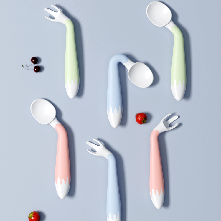 【嫚熙】宝宝叉勺套装儿童餐具