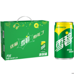 ​26.9元包邮！雪碧 200ml*20罐 摩登罐礼盒装