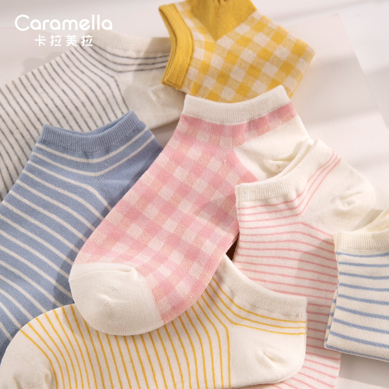caramella袜子女春夏薄款船袜隐形袜
