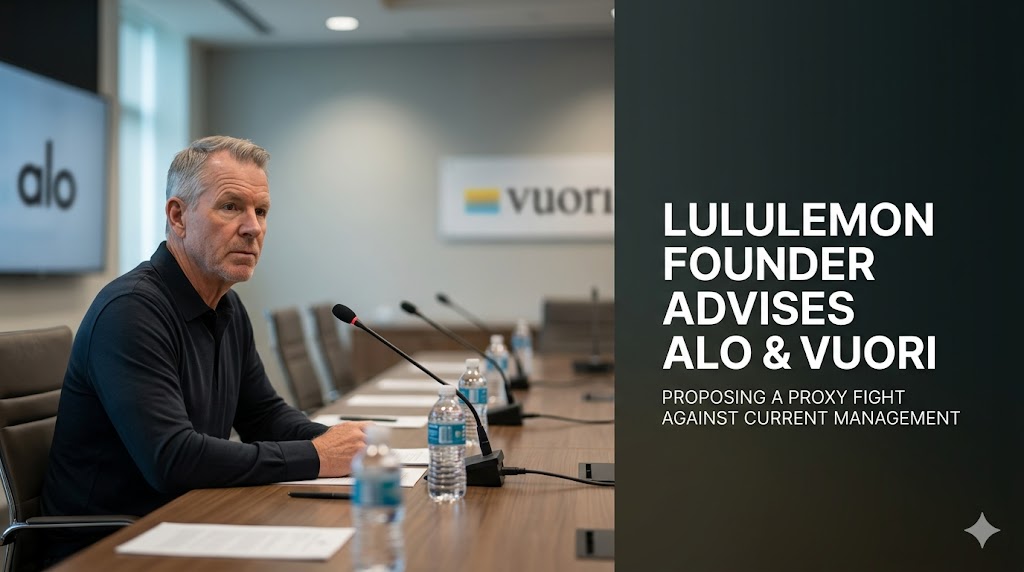 Lululemon store display highlighting the competitive activewear market against Alo and Vuori