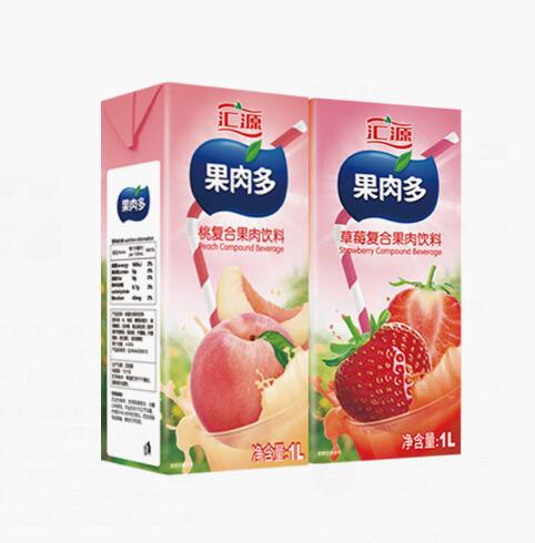 15元包邮！汇源 浓缩百分百果汁两联包1L*2