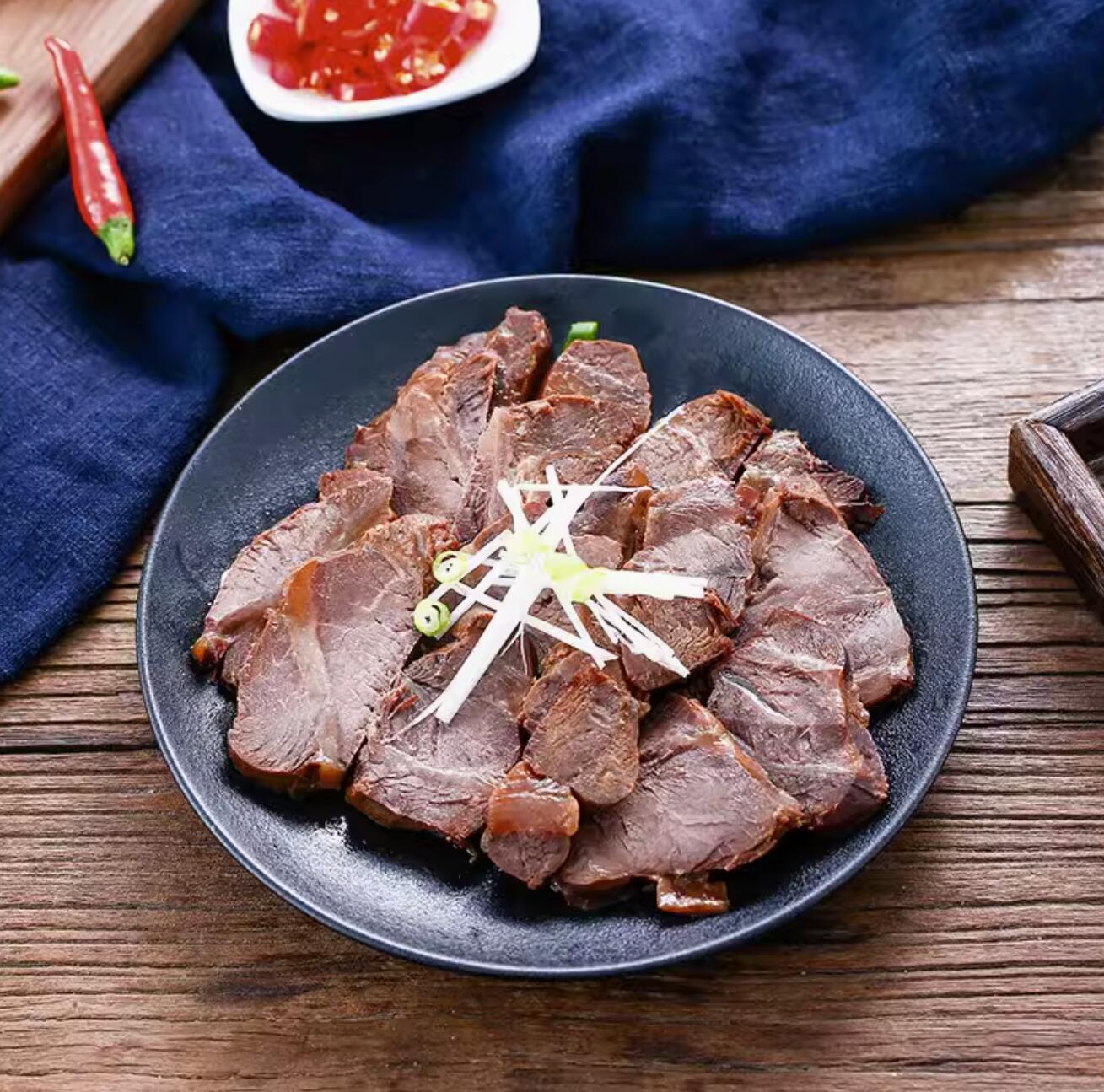 新低54.8元，中华老字号，东来顺 清真酱卤牛肉牛腱子肉 200g*2袋