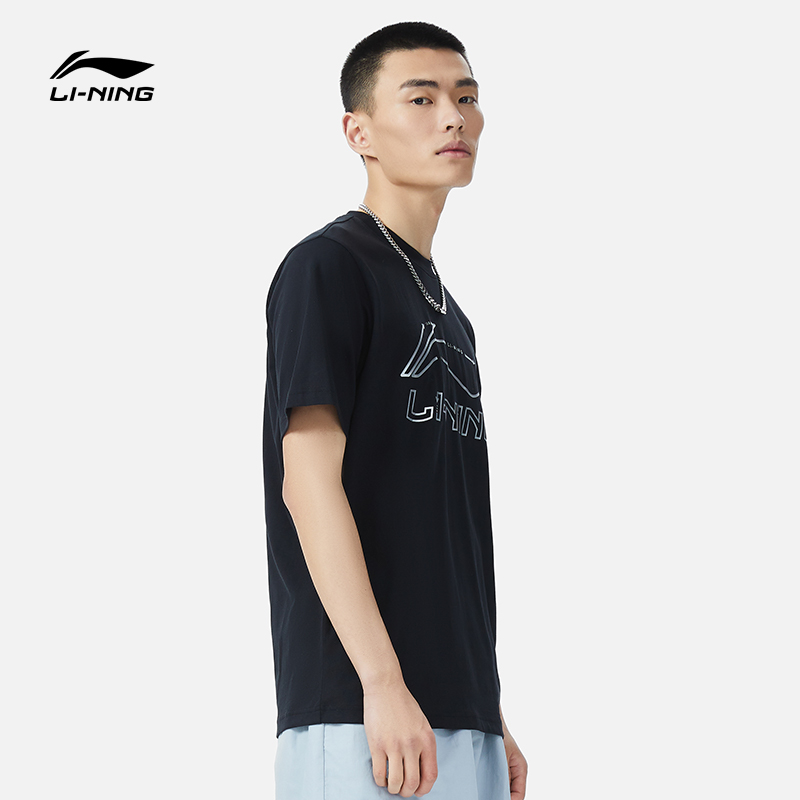 李宁官方网店宽松印花T恤
