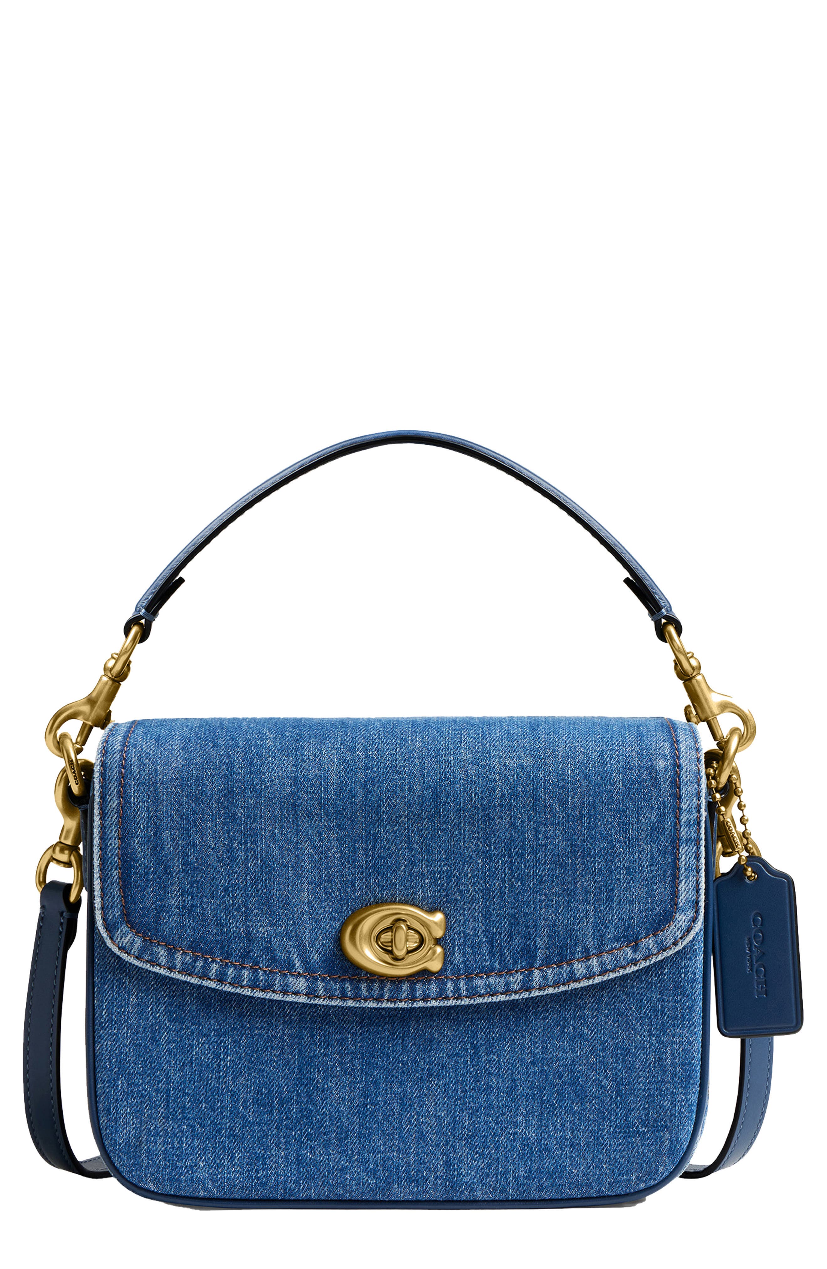 COACH Cassie Denim Top Handle Bag