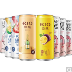 【折3.4元/罐】37.9元包邮！锐澳微醺洋酒330ml*8罐