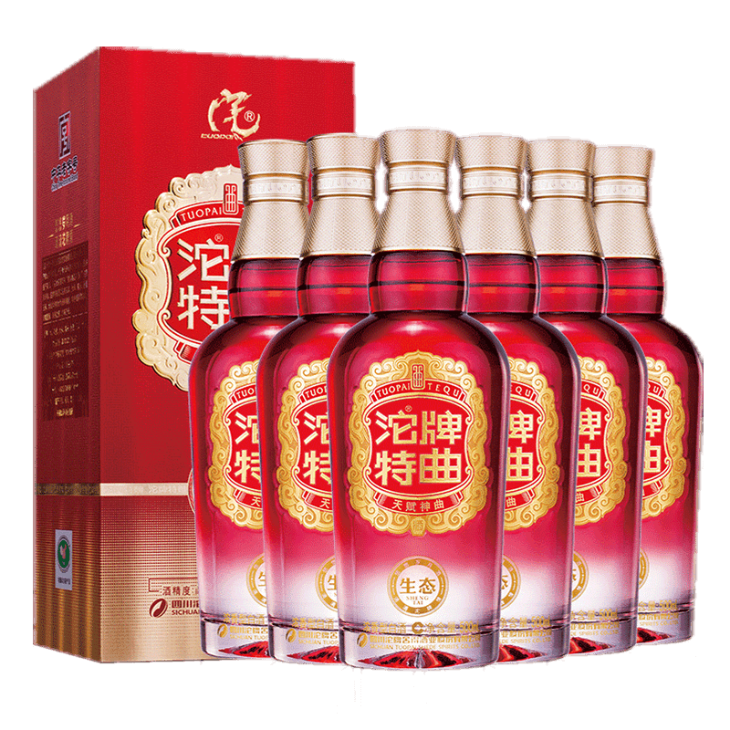 沱牌生态特曲酒52度500ml×6瓶