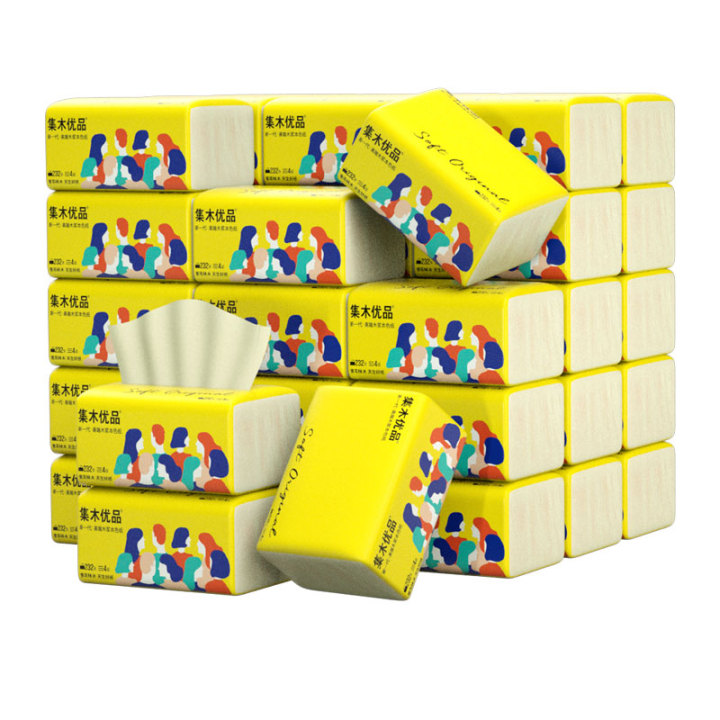 集木优品4层加厚抽纸30包