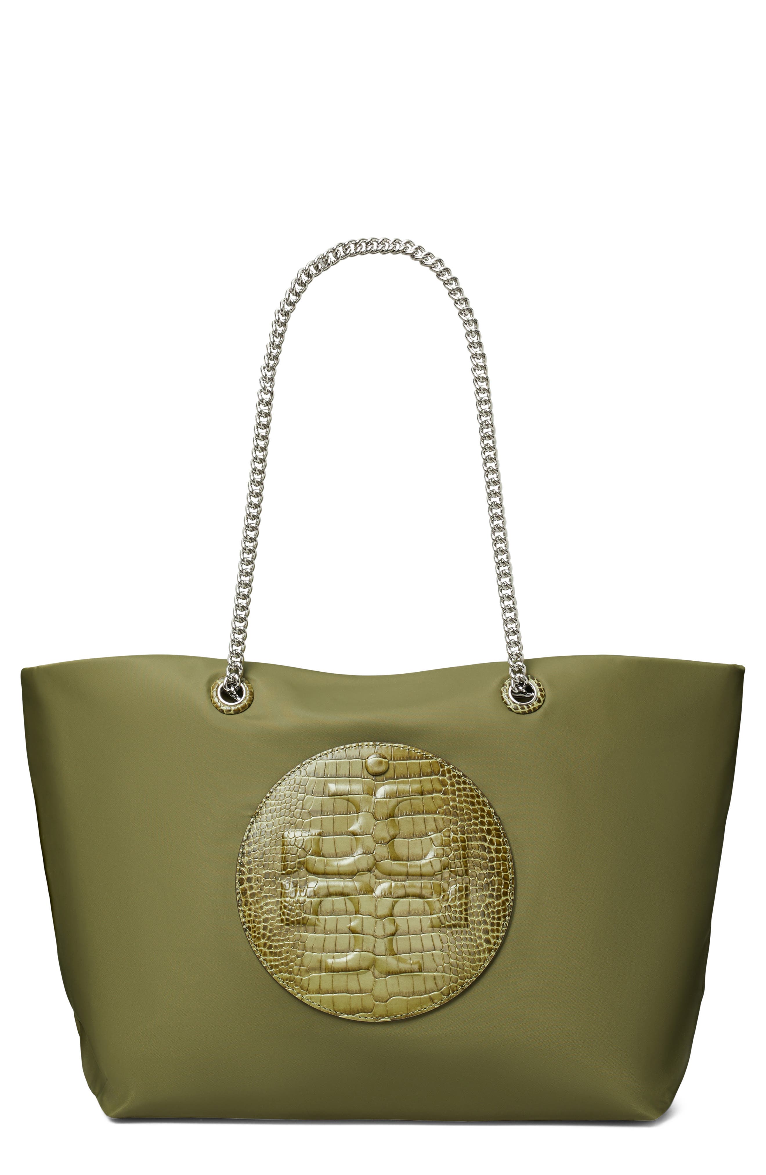 Tory Burch Ella Croc Print Chain Tote