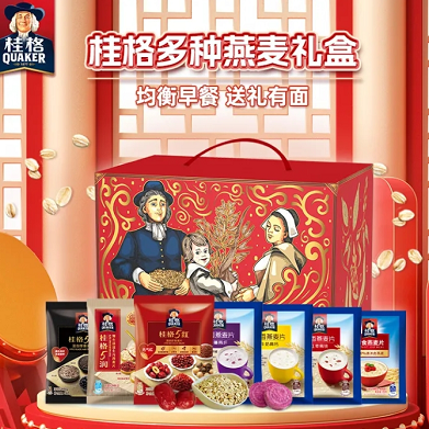 16.9元包邮！桂格·麦片礼盒630g