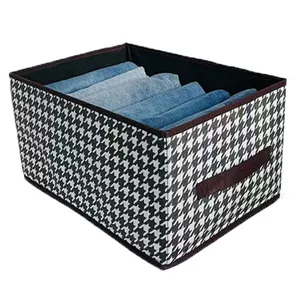 y1收纳盒装衣服收纳箱家居衣柜裤子整理箱布艺可折叠大容量储物内