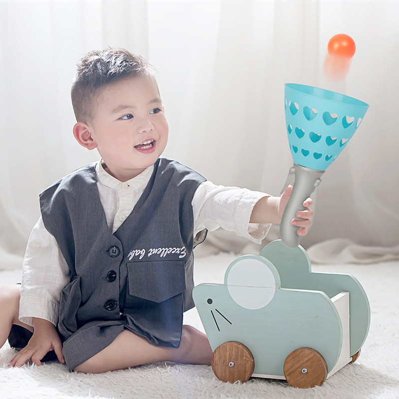 【可签到开群】儿童弹射球玩具两支+5个球