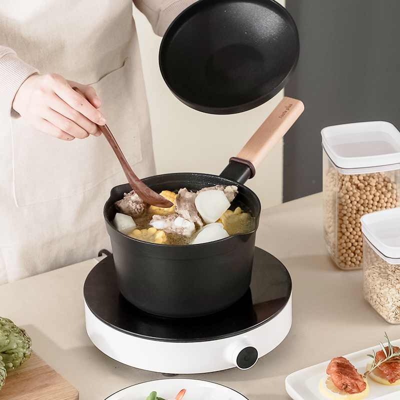 悦味盖变碗不粘奶锅18CM