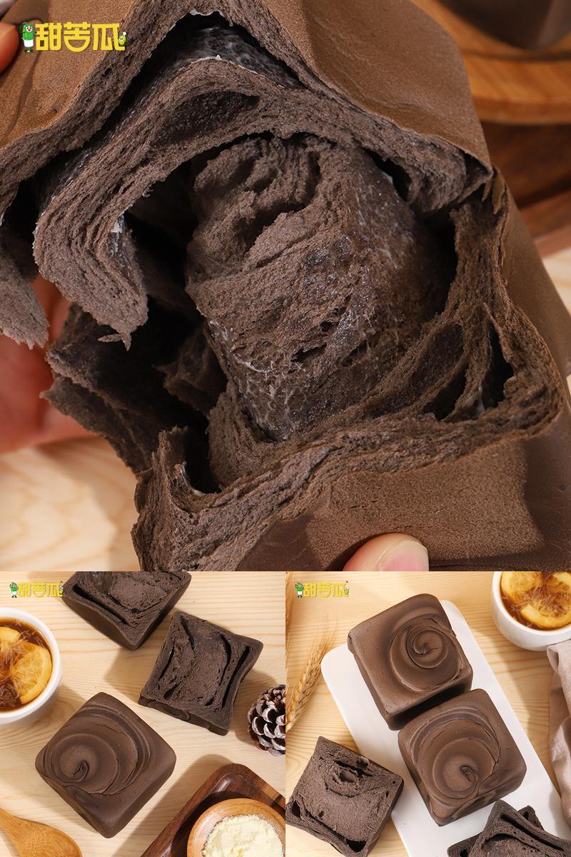 【拍4件共90g*4】甜苦瓜可可牛奶手撕面包