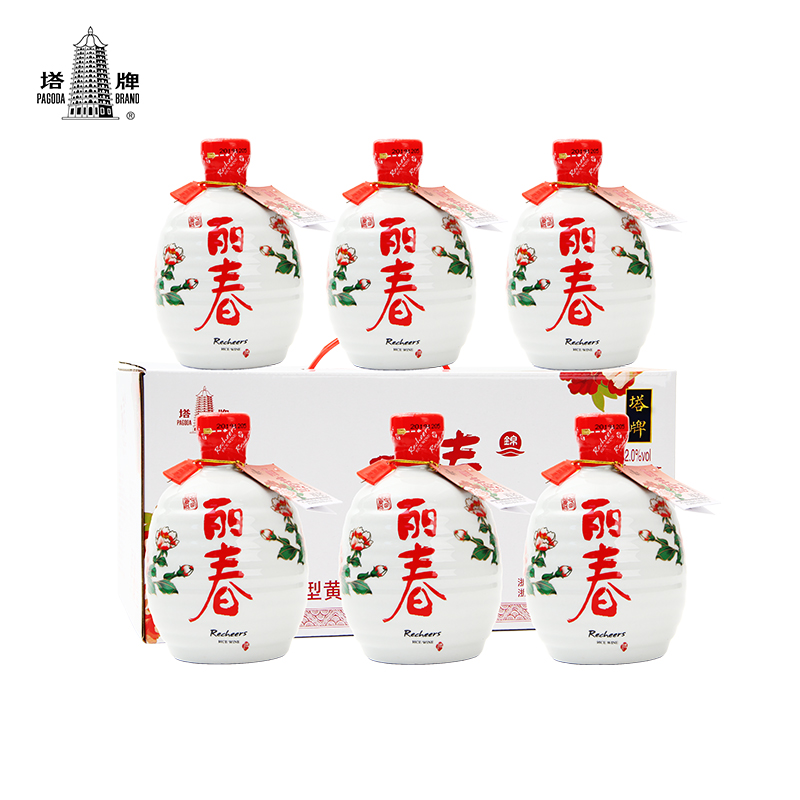 塔牌黄酒十年锦丽春酒428ml*6瓶整箱装