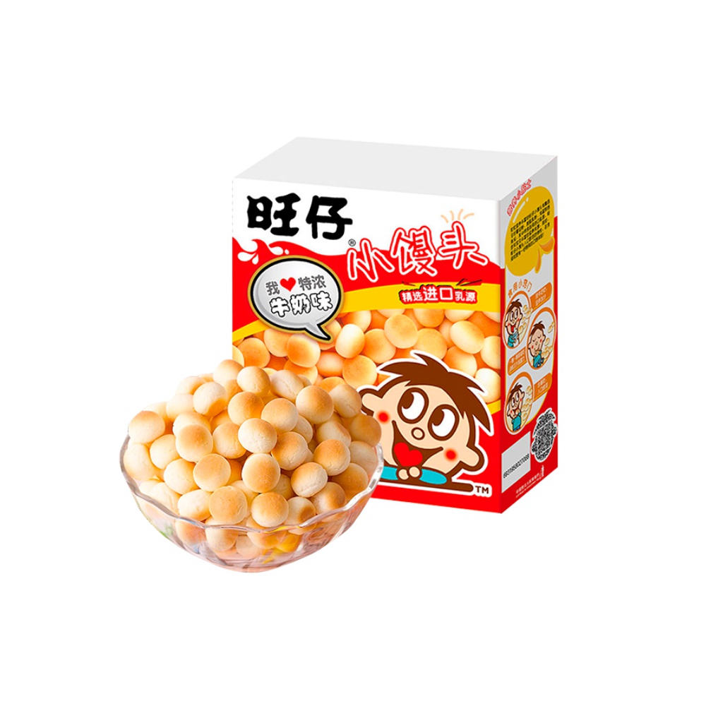 拍13件！旺旺旺仔小馒头特浓牛奶味