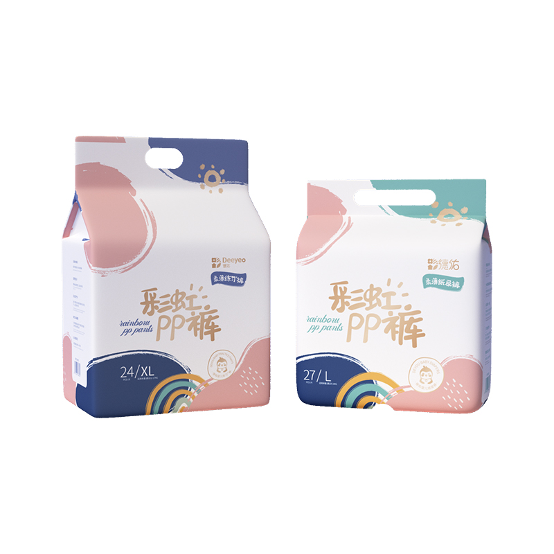 德佑彩虹超薄透气拉拉裤纸尿裤多码
