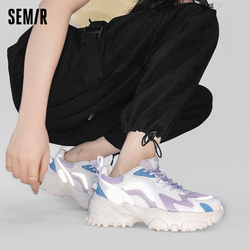 semir新款百搭厚底老爹鞋