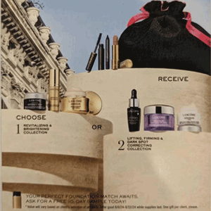 Macys有Lancome兰蔻满$39.5送7件套好礼+2件套+自选正装 Macys有Lancome兰蔻满$39.5送7件套好礼+2件套+自选正装