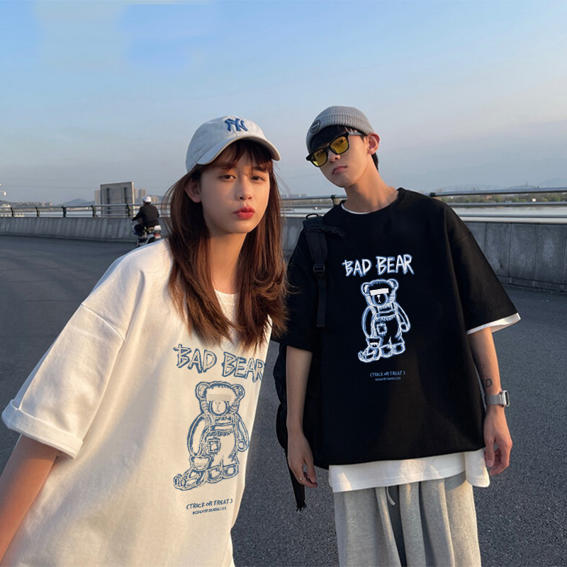 【拍2件29.9！】情侣装卡通短袖共2件