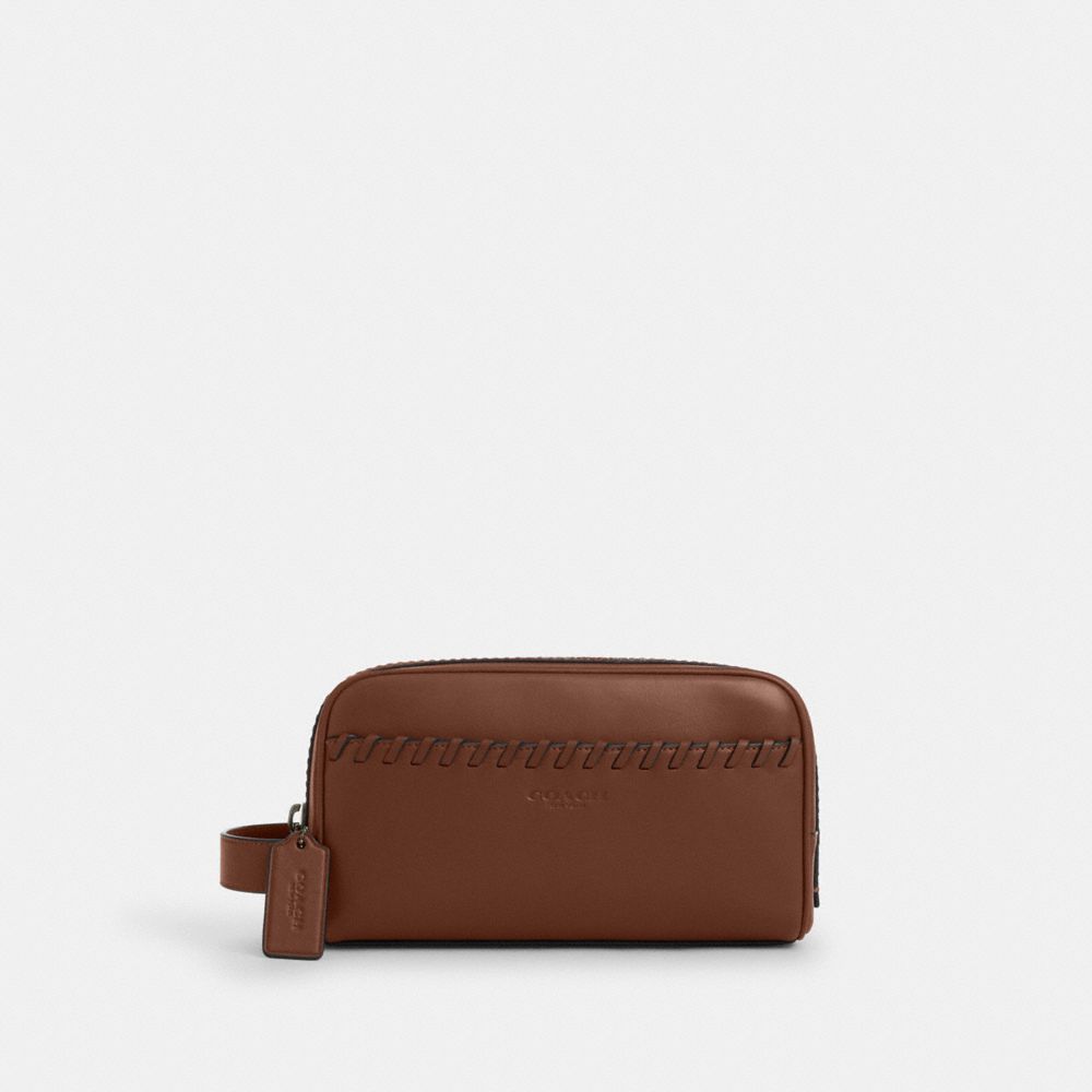 coach small travel kit with whipstitch CBE03-QB/SD