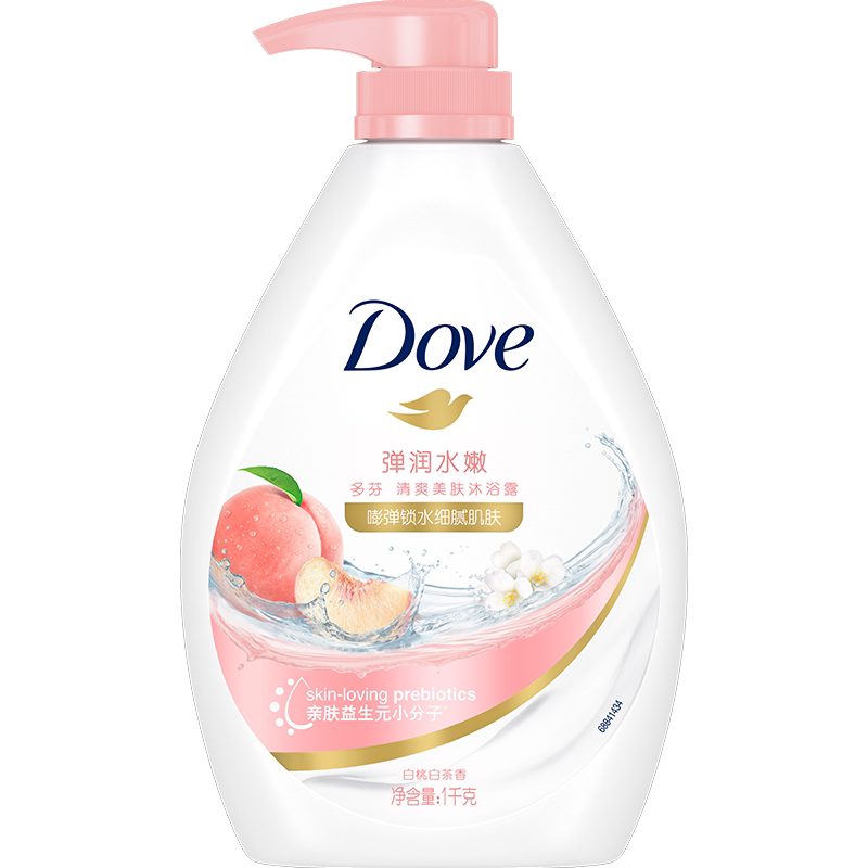 多芬桃悦水透沐浴露白桃果香保湿补水夏季