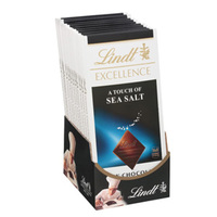 Lindt 瑞士莲 海盐特级排装黑巧克力100g*12排