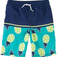 carters Blue Kid Pineapple游泳短裤