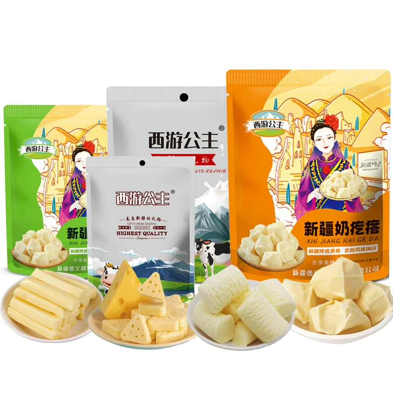 西游公主新疆芝士奶条三角奶疙瘩500g