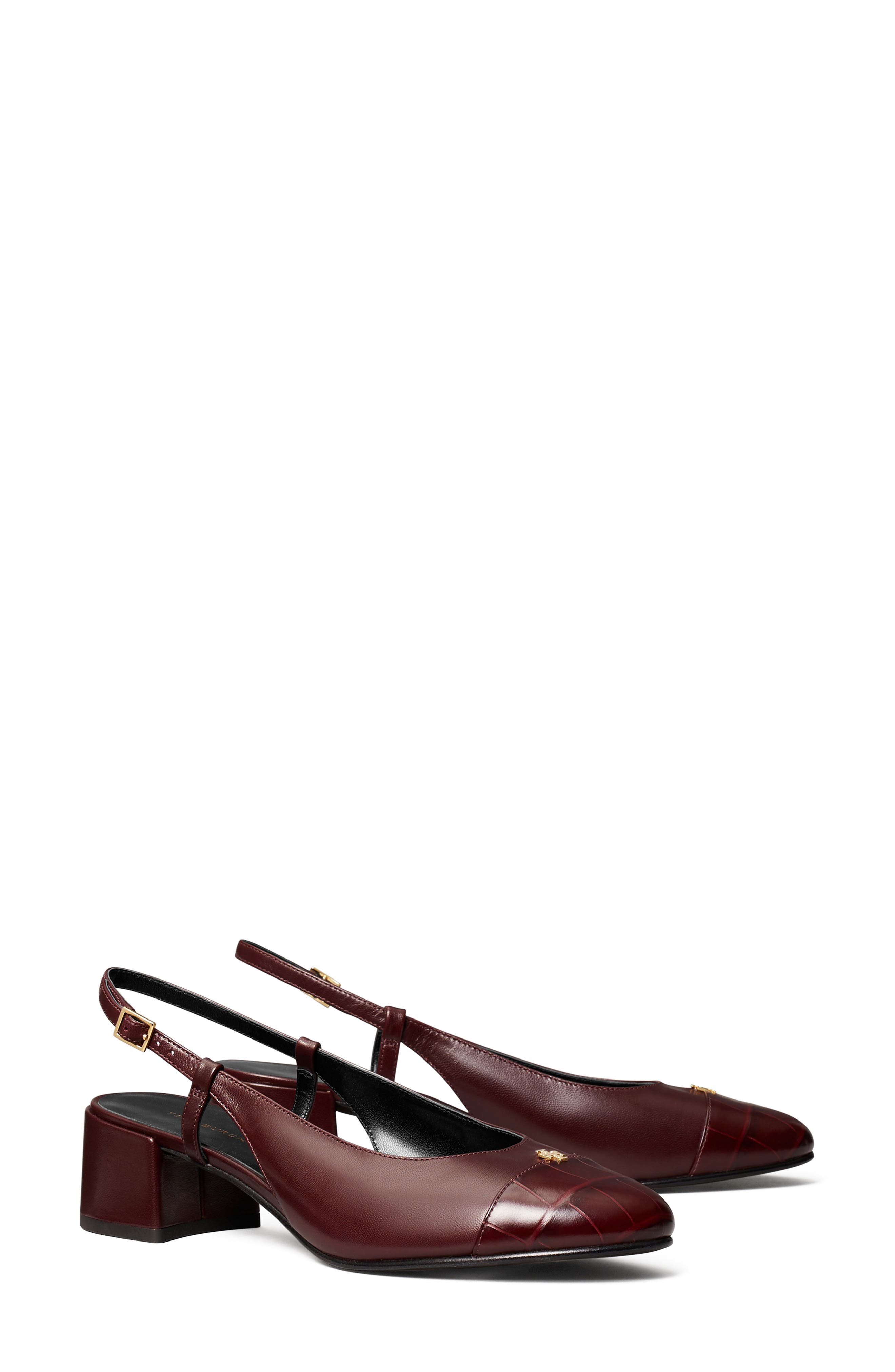Tory Burch Slingback Cap Toe Pump